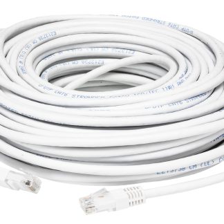 Cavo Ethernet Cat6 (UTP) RS PRO, guaina in PVC col. Bianco, L. 30m, Con terminazione