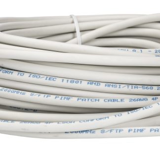 Cavo Cat8 Cat8 (S/FTP) RS PRO, guaina in LSZH col. Bianco, L. 20m, Con terminazione