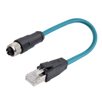 Cavo RS PRO 8 cond. M12 Femmina / RJ45 Maschio, L. 2m