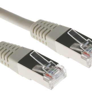 Cavo Ethernet Cat5 (F/UTP) RS PRO, guaina in PVC col. Grigio, L. 1m, Con terminazione