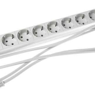 Connettore femmina di prolunga Kopp 2m, 8 prese, spina Schuko, 250 V c.a., 16A