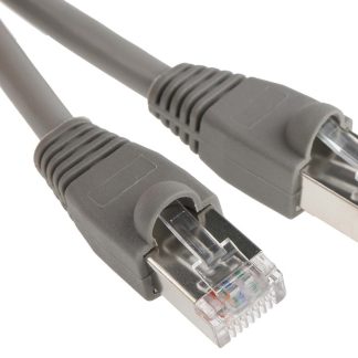 Cavo Ethernet Cat5e (STP) RS PRO, guaina in PVC col. Grigio, L. 1m, Con terminazione