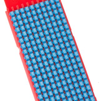 Segnacavo HellermannTyton Blu A scatto, Ømin 2mm, Ømax 2.8mm, lunghezza 3mm, confez. da 200pz No 6