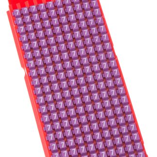 Segnacavo HellermannTyton Viola A scatto, Ømin 2mm, Ømax 2.8mm, lunghezza 3mm, confez. da 200pz No 7