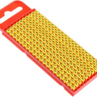 Segnacavo HellermannTyton Giallo A scatto, Ømin 2mm, Ømax 2.8mm, lunghezza 3mm, confez. da 200pz No 0 → 9