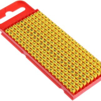 Segnacavo HellermannTyton Giallo A scatto, Ømin 2mm, Ømax 2.8mm, lunghezza 3mm, confez. da 200pz No -; +; A; E; Earth;