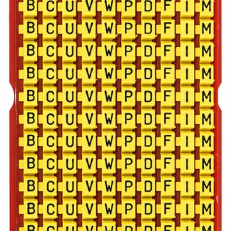 Segnacavo HellermannTyton Giallo A scatto, Ømin 2mm, Ømax 2.8mm, lunghezza 3mm, confez. da 200pz No B; C; D; F; I; M;