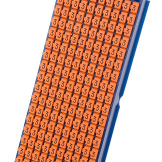 Segnacavo HellermannTyton Arancione A scatto, Ømin 2.8mm, Ømax 3.8mm, lunghezza 3mm, confez. da 200pz No 3