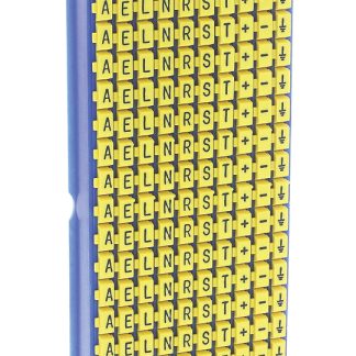 Segnacavo HellermannTyton Giallo A scatto, Ømin 2.8mm, Ømax 3.8mm, lunghezza 3mm, confez. da 200pz No -; +; A; E;