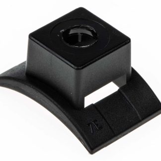 Fermacavi HellermannTyton, col. Nero, autoadesivo, 25mm x 17 mm, Ø fissaggio 5.5mm, 100 pezzi