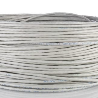 Cavo Ethernet Cat5e (U/UTP) Belden, guaina in PVC col. Grigio, L. 100m, Senza terminazione