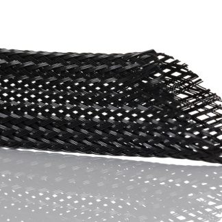 Guaina per cavi intrecciata SES Sterling in PET, Ø 8mm, L. 100m, col. Nero, espandibile