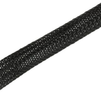Guaina per cavi intrecciata SES Sterling in PET, Ø 10mm, L. 100m, col. Nero, espandibile