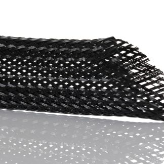 Guaina per cavi intrecciata SES Sterling in PET, Ø 15mm, L. 50m, col. Nero, espandibile