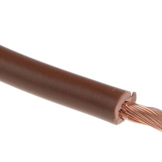 Cavo di collegamento apparecchiature H07V-K RS PRO, 2.5mm², 13 AWG, 750 V, 100m, Marrone, 2491X