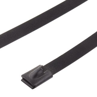 Fascette fermacavi RS PRO in Acciaio INOX rivestito in poliestere, 200mm x 7,9 mm, col. metallico