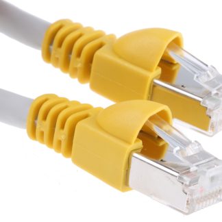 Cavo Ethernet Cat6a (S/FTP) Telegartner, guaina in LSZH col. Grigio, L. 1m, Con terminazione