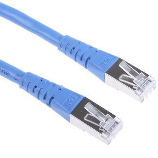 Cavo Ethernet Cat6 (S/FTP) Roline, guaina in PVC col. Blu, L. 15m, Con terminazione