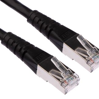 Cavo Ethernet Cat6 (S/FTP) Roline, guaina in PVC col. Nero, L. 15m, Con terminazione