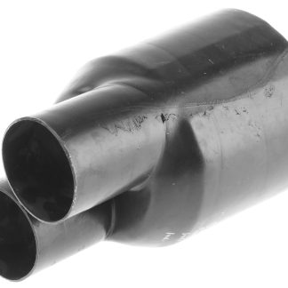 Giunto Y. HellermannTyton 402-23058 223-2-B8W-PO-X-BK, in POX, 2 uscite, Ø int primario da 33mm a 9.4mm, secondario da