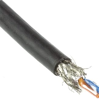 Cavo Ethernet Cat5 (SF/UTP) HARTING, guaina in PVC col. Nero, L. 20m, Senza terminazione