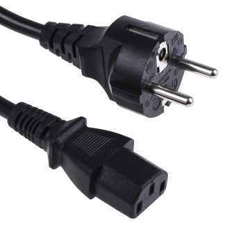 Cavo di alimentazione RS PRO IEC C13/CEE 7/7, 10 A, 250 V, L. 1m