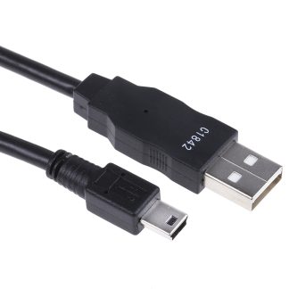 Cavo USB Molex USB A/Mini USB B, L. 1m, col. Nero
