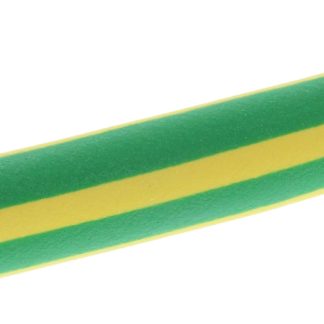 Guaina termorestringente HellermannTyton Ø 6mm, col. Verde, giallo, restringimento 3:1, L. 1m