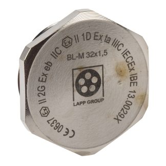 Tappo pressacavo Lapp in Ottone zincato, Grigio chiaro, filetto M32, Ø 39.6mm, IP68, ATEX