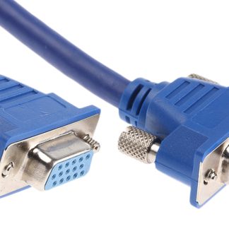 Cavo VGA RS PRO VGA Maschio/VGA Femmina, lungh. 15m, col. Blu