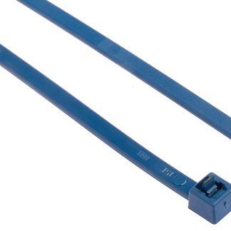 Fascette fermacavi HellermannTyton MCTRELK2M in Nylon rilevabile al metal detector, 250mm x 4,6 mm, col. Blu