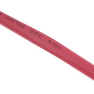 Guaina termorestringente RS PRO Ø 2.4mm, col. Rosso, restringimento 2:1, L. 10m