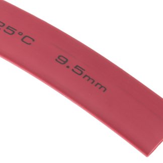 Guaina termorestringente RS PRO Ø 9.5mm, col. Rosso, restringimento 2:1, L. 6m