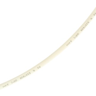 Guaina termorestringente RS PRO Ø 2.4mm, col. Bianco, restringimento 2:1, L. 10m