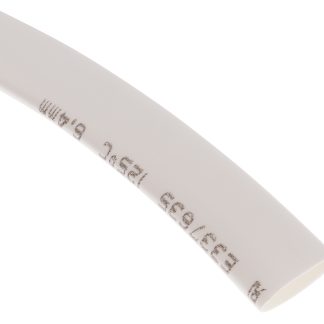 Guaina termorestringente RS PRO Ø 6.4mm, col. Bianco, restringimento 2:1, L. 8m