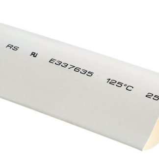 Guaina termorestringente RS PRO Ø 25.4mm, col. Bianco, restringimento 2:1, L. 3m