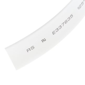 Guaina termorestringente RS PRO Ø 12.7mm, col. Bianco, restringimento 2:1, L. 6m