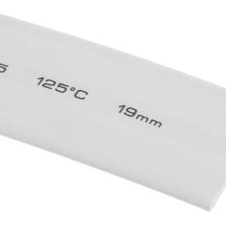 Guaina termorestringente RS PRO Ø 19mm, col. Bianco, restringimento 2:1, L. 5m