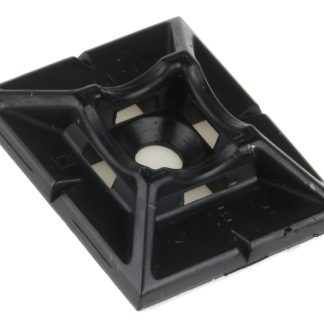 Supporto fascette Legrand, col. Nero, autoadesivo, 25mm x 30 mm, Ø fissaggio 4mm