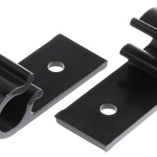 Clip a D HellermannTyton in Poliacetale, Ø fascio 10mm max, col. Nero