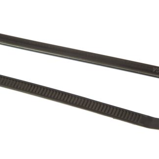 Fascette fermacavi HellermannTyton T50L in Poliammide 6.6 (PA66), 390mm x 4,6 mm, col. Nero