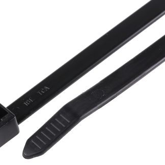 Fascette fermacavi HellermannTyton T120S in Poliammide 6.6 (PA66), 225mm x 7,6 mm, col. Nero