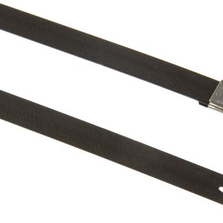 Fascette fermacavi HellermannTyton MBT20HFC in Acciaio INOX rivestito in poliestere, 521mm x 7,9 mm, col. Nero