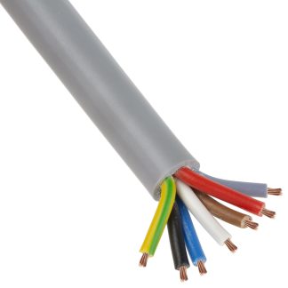Cavo industriale multipolare non schermato a 7 cond. 0,5 mm², 20 AWG, 300/500 V, Ø6.7mm, L. 50m