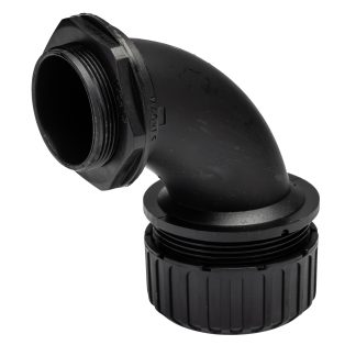 Raccordo per cavi Adaptaflex XF40/M40/C90 XF, Gomito a 90° in Nylon 66, Nero, filetto M40, 40mm, protezione IP65