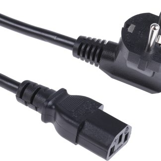 Cavo di alimentazione RS PRO IEC C13/Spina tedesca Schuko di tipo F, (BS 4491) 10 A, (IEC 60884-1 CEE7) 16 A., 250 V,