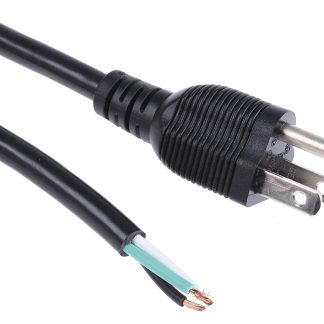 Cavo di alimentazione RS PRO Senza terminazione/Spina americana di tipo B, 10 A, 125 V, L. 2m