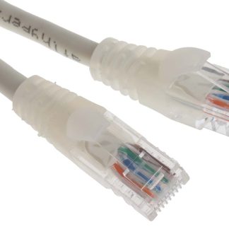 Cavo Ethernet Cat5e (U/UTP) RS PRO, guaina in PVC col. Bianco, L. 1m, Con terminazione