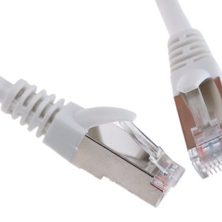 Cavo Ethernet Cat5e (F/UTP) RS PRO, guaina in PVC col. Bianco, L. 1m, Con terminazione