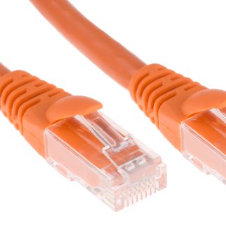 Cavo Ethernet Cat6 (U/UTP) RS PRO, guaina in LSZH col. Arancione, L. 1m, Con terminazione